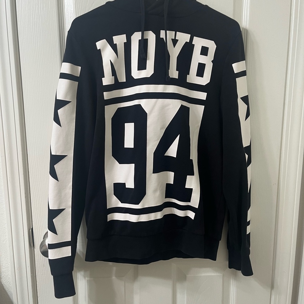 H&M Black Divided Hoodie